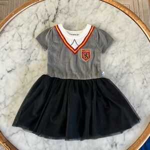 Harry Potter Toddler Gray Sweater Dress with Gryffindor Crest
